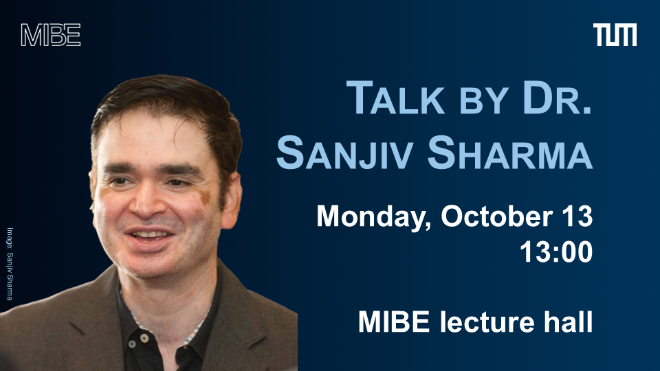 Talk von Dr. Sanjiv Sharma am Montag, 13. Oktober, um 13:00 Uhr im MIBE-Hörsaal. Bild: Sanjiv Sharma