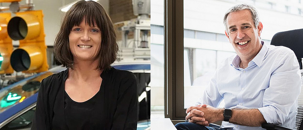 Neue Humboldt-Preisträger: Prof. Angela Schoellig und Prof. Daniel Rückert Bild: [M] Humboldt-Stiftung / Elbmotion; J. Eberle / TUM