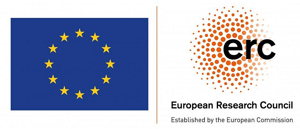 EU flag and ERC logo