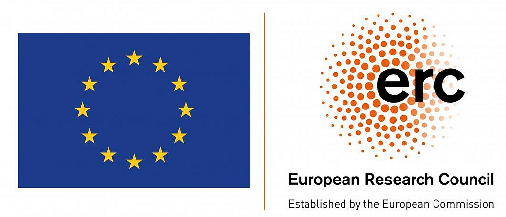 EU flag and ERC logo